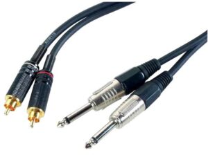 audio Adaptor Cable (Mono Plug To RCA Plug)