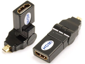 Micro HDMI male to HDMI A female adaptor,rotating 360˚