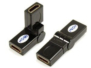 HDMI A female to HDMI A female adaptor,rotating 360˚Purple