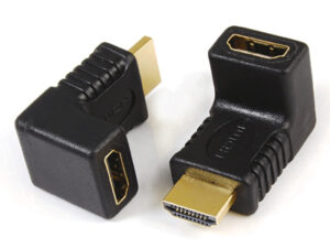 HDMI A female to HDMI A male adaptor,90˚ angle type