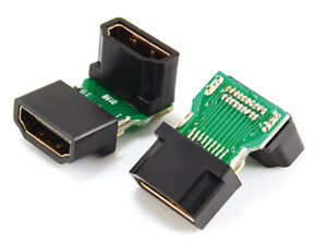 HDMI A female to,HDMI A female,adaptor,90˚ angle type