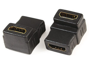 HDMI A female to HDMI A female adaptor,90˚ angle type