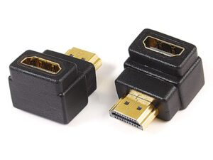 HDMI A male to HDMI A female adaptor,90˚ angle type