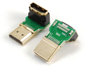 HDMI A male to HDMI A female adaptor,90˚ angle type