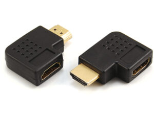 HDMI A male to HDMI A female adaptor,90˚angle type