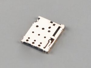 Nano SIM Card Connector,PUSH PUSH,6Pin,H1.25mm,with CD Pin