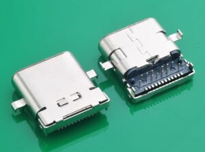 24P DIP+SMD Mid mount L=10.0mm USB 3.1 type C connector female socket