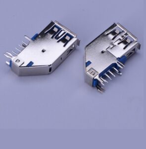 Upright dip 90 A Female 9P USB 3.0 Connectors