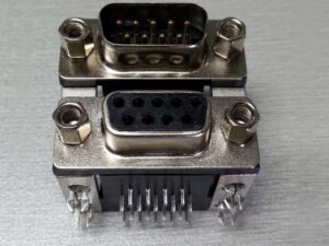 Double layer D-Sub Connector ,DR 2 Row Right Angle