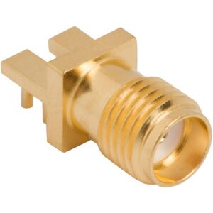 RF Connector SMA PCB End Launch Jk 50 Ohm High Freq (Jack, Female) Amphenol 901-10512-1