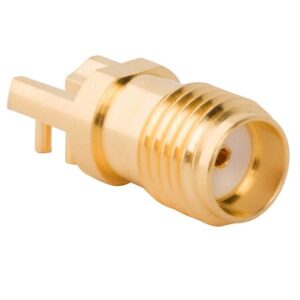 RF Connector SMA PCB End Launch Jk 50 Ohm Rnd Flange with Flats (Jack, Female) Amphenol 901-10510-3