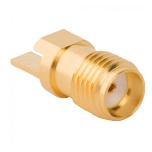 RF Connector SMA PCB End Launch Jk 50 Ohm Rnd Flange High Freq (Jack, Female) Amphenol 901-10511-2