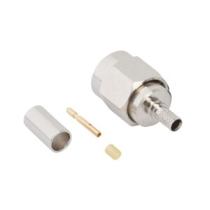 SMA Cable Connector Straight (Plug, Male,50Ω) RG-174, RG-188, RG-316,LMR-100A Amphenol 901-10604