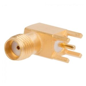 PCB Mount SMA Connector Right Angle (Jack,Female,50Ω) L14.5mm Amphenol 901-143