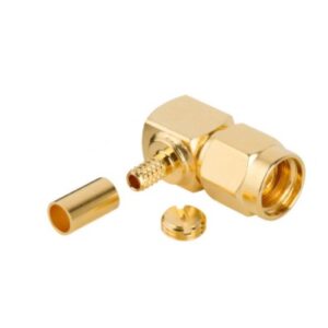 SMA Cable Connector Right Angle (Plug,Female,50Ω) RG-316,RG-174,RG-188 Amphenol 132123RP