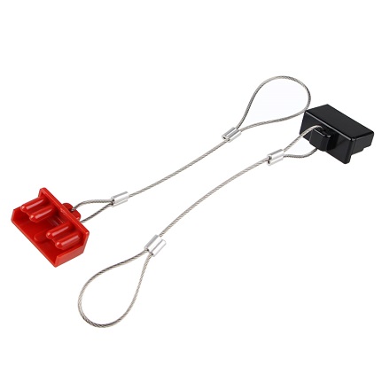 SB50 Dust Cover Rubber Red Black With steel wire rope | KLS Connector