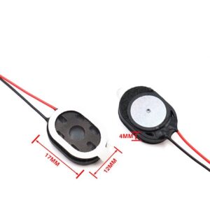 17*12mm mylar speakers with cable 8Ω 0.5W or 1W,Internal magnetism